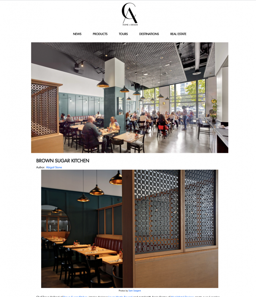 metal design for restaurant