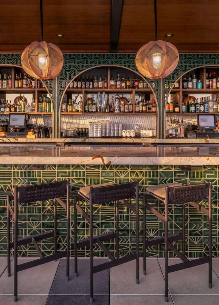 metal backing for bar