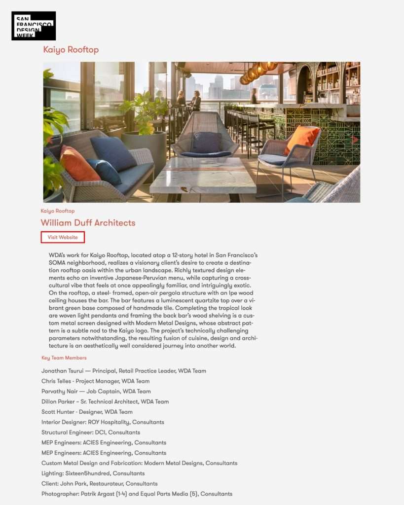 Kaiyo rooftop bar case study